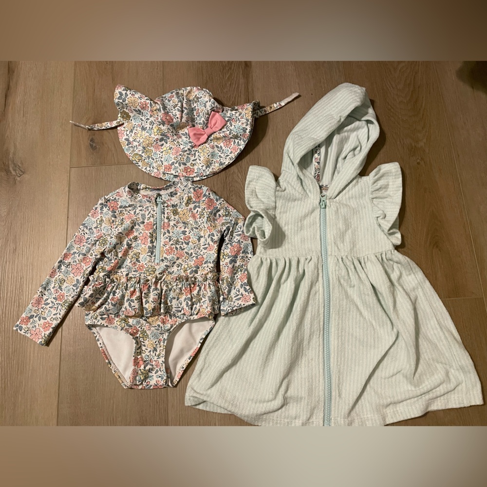 Tommy Bahama Floral Baby Swimsuit Set